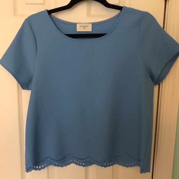 Everly Tops - Light Blue Top